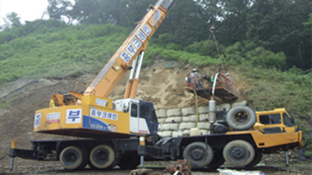 사면보강재 시공(Nailing, Anchor 등)